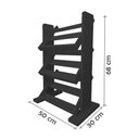 Ver imagem 3 de Revisteiro de Piso Chão Porta Revistas Livros Preto Laca