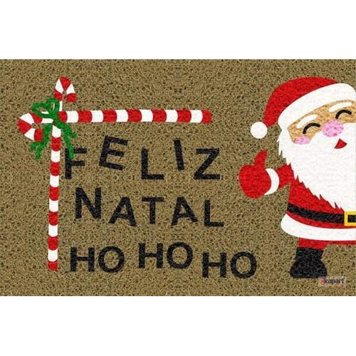 Tapete de Natal Redondo Feliz Natal Ho Ho Ho