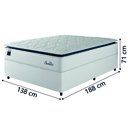Ver imagem 4 de Cama Box Casal Colchão Molas Ensacadas com Pillow Sevilha Hellen