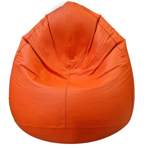 Puff Gota Mariju - Laranja - Já com Enchimento - Conforto e Estilo para Sala, Quarto, Escritório, Ga