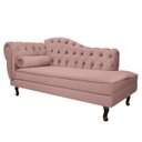 Ver imagem 1 de Diva Recamier Diana 185cm Lado Direito Linho Rosê - ADJ Decor