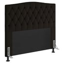 Ver imagem 1 de Cabeceira Cama Box Queen Itália 160 Cm Suede MV Estofados Italia Marrom