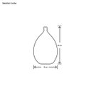 Ver imagem 2 de Vaso de Cerâmica Decorativo para Rack de Sala Mimo G Preto Clássico