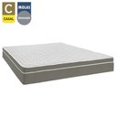 Ver imagem 2 de Cama Box Baú Casal Suede + Colchão Sereneprime Molas Ensacadas 138x188x69 Cinza