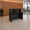 Ver imagem 4 de Balcão de Atendimento para Loja e Recepção Comercial 120x60cm + Cadeira de Escritório Ergonômica