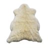 Tapete Couro de Pelego Branco 90x90cm - 1