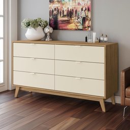 Cômoda Kappesberg 6 Gavetas Itapuã/argila - 1 Cômoda Kappesberg 6 Gavetas Itapuã/argila - 1