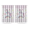 Cortina Estampada Infantil Unicornio 260x150 Quarto Menina - 1
