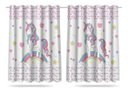 Ver imagem 1 de Cortina Estampada Infantil Unicornio 260x150 Quarto Menina