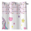 Ver imagem 2 de Cortina Estampada Infantil Unicornio 260x150 Quarto Menina