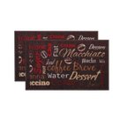 Ver imagem 5 de Kit Jogo de Cozinha 3 Peças Tapetes + Passadeira Marrom