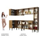 Ver imagem 6 de Armário de Cozinha Completa de Canto 325cm Rustic Emilly Wave Madesa 04