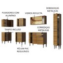 Ver imagem 5 de Armário de Cozinha Completa de Canto 325cm Rustic Emilly Wave Madesa 04