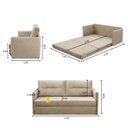 Ver imagem 2 de Sofá Cama 2 Lugares 1,50m Luisa Suede Adonai Estofados