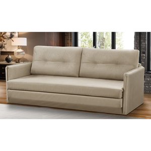 Sofá Cama 2 Lugares 1,50m Luisa Suede Adonai Estofados