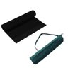 Tapete Yoga Premium Black 2,00M - 5Mm+Porta Mat Verde Escuro - 1