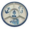 PETISQUEIRA DE CERAMICA COM DESENHOS MARITIMOS BTC Decor - 1