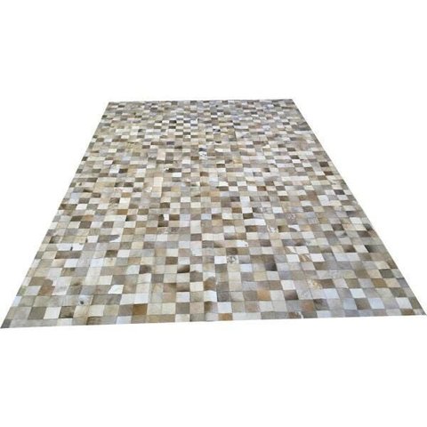 Tapete de Couro Cinza Natural 2,00x3,00 sem Bordas
