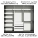 Ver imagem 7 de Guarda-roupa Casal 100% Mdf Madesa Royale 3 Portas de Correr com Espelho
