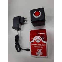 Alarme Audiovisual para Banheiro Pne /pcd - sem Fio - 3