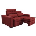 Ver mais imagens de Sofá Retrátil e Reclinável 2,00M Molas Ensacadas e Costura Tripla Cama Inbox Nobre Suede