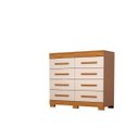 Ver imagem 1 de Cômoda Nalu 8 Gavetas Cinamomo/off White Acp Móveis 100%mdf