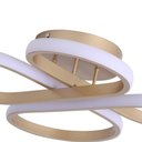 Ver imagem 3 de Plafon Moderno Dourado 44cm Led 40W Bivolt PARIS LUZ