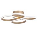 Ver imagem 1 de Plafon Moderno Dourado 44cm Led 40W Bivolt PARIS LUZ