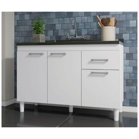 Balcão Pia 120cm Indekes 6115.491 Branco