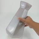 Ver imagem 5 de Vaso Villani Vaso Decorativo Cachepô Enfeite 32x18x18cm Cerâmica Cinza