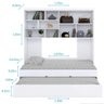 Quarto infantil Chiara 4 Peças - Roupeiro 2 portas, Módulo Aéreo e Cama com Auxiliar - Phoenix Baby - 3