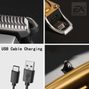 Ver imagem 5 de Máquina Cortar Cabelo Kemei Km-1949 Prateado 110v/240v Gold