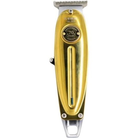 Máquina Cortar Cabelo Kemei Km-1949 Prateado 110v/240v Gold