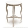 Mesa Lateral De Canto Inglesa Laqueada Off White - 1