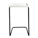 Ver imagem 2 de Mesa De Apoio Lateral Para Sofá Ou Cama Branca E Preta