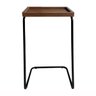 Mesa de Apoio Lateral para Sofá ou Cama Castanho e Preta - 2