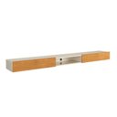 Ver imagem 2 de Rack Suspenso Denver 2,18m com 2 Gavetas e Nicho Yescasa Off White/Nature