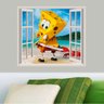 Adesivo de parede Janela Falsa Bob Esponja-Extra Grande 150x95cm - 1