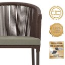 Ver imagem 3 de Mesa com 4 Cadeiras e Noronha Estofado 8 Trama Original Marrom