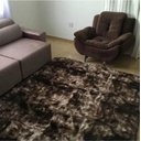 Ver imagem 1 de Tapete Macio Felpudo Marrom Escuro Mesclado 1,50 x 1,00M