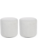Ver imagem 2 de Kit 02 Puff Perse Redondo Decorativo Tecido Linho Puffe Banqueta
