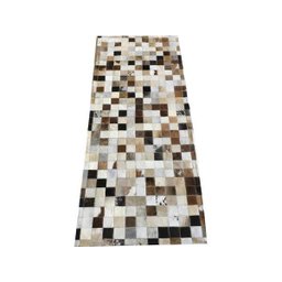 Tapete de Couro Passadeira Marrom Misto 0,60x1,50 sem Bordas - 1