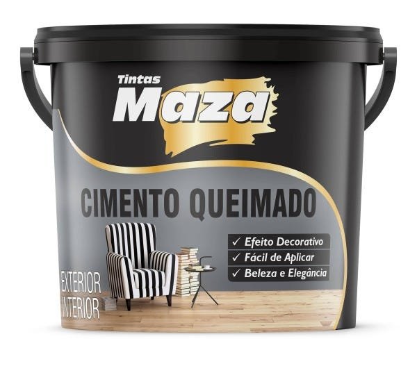 Efeito Cimento Queimado Revestimento Texturizado Maza 5,6kg: Platina