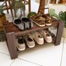 Sapateira Em Madeira Para Organizar Sapatos Cor Imbuia - 6