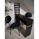 Ver imagem 3 de Kit Manicure Mesa 100cm + Expositor com Barras Aluminio MDF Preto