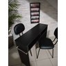 Kit Manicure Mesa 100cm + Expositor com Barras Aluminio MDF Preto - 15