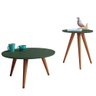 Mesa de Centro e Mesa Lateral para Sala Sovie H01 Verde Pistache - Mpozenato - 1