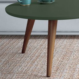 Mesa de Centro e Mesa Lateral para Sala Sovie H01 Verde Pistache - Mpozenato - 6