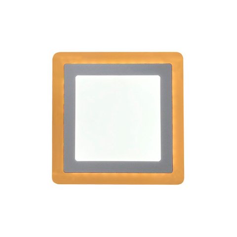 Plafon Led Sobrepor Dual Color 18w+6w Quadrado