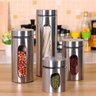 Kit 4 Pote Inox Visor Mimo Style Vítreo Fechamento Hermético - 5